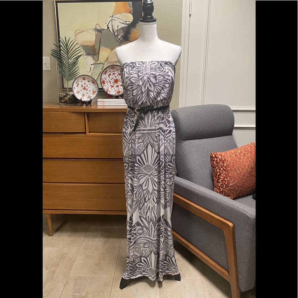 Bisou Bisou strapless long dress size 12